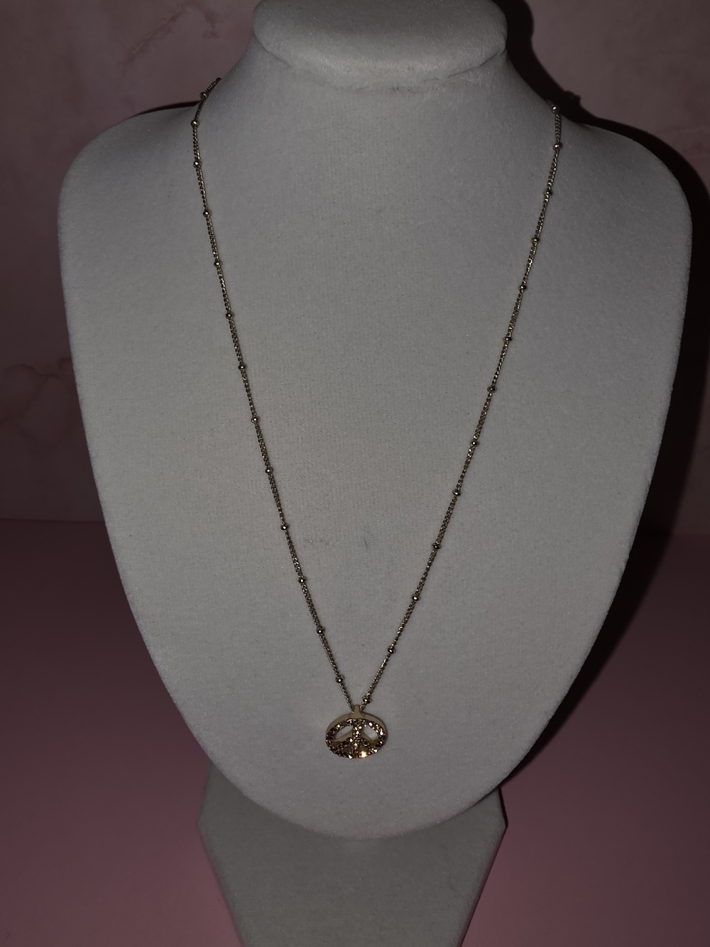 Fossil Gold-Tone Crystal Sunburst Pendant Necklace